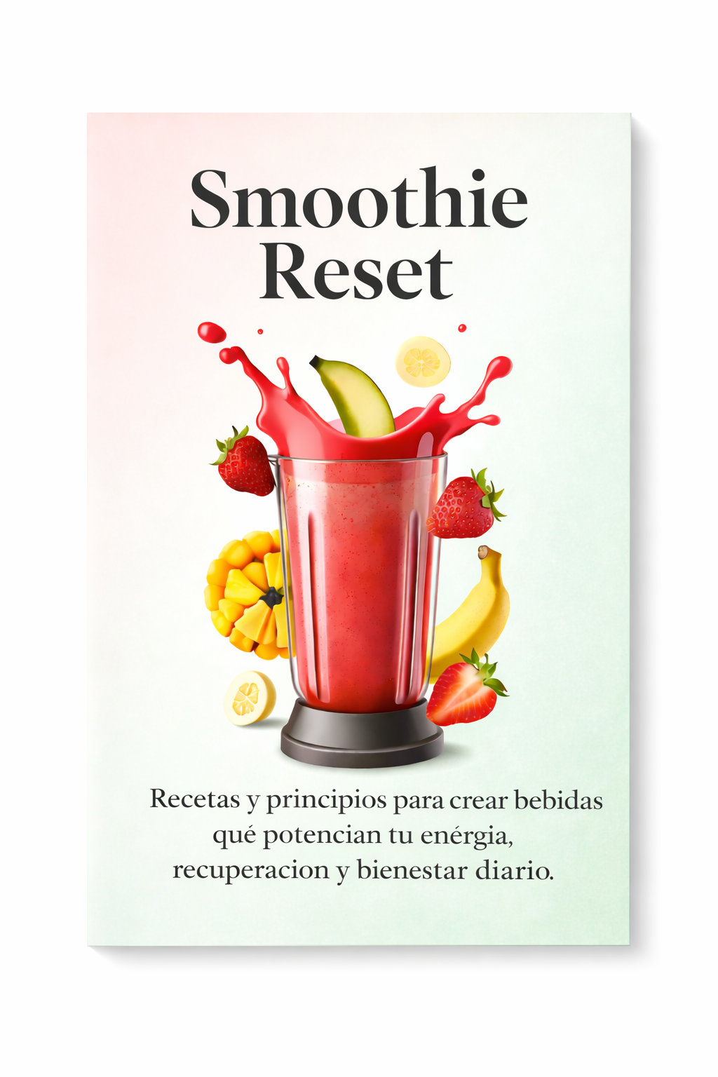 Ebook - Smoothie reset: Recetas y principios para crear bebidas que potencian tu energía, recuperación y bienestar diario, con plan de 7 dias incluido.